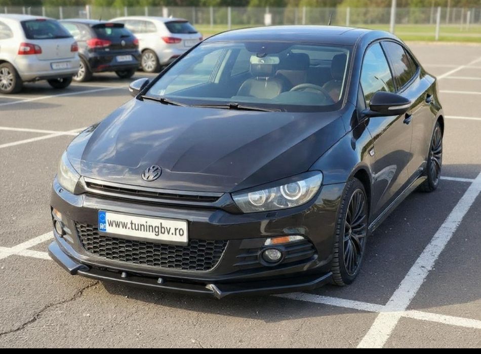Prelungire bara fata Lip VW Scirocco NFL negru lucios bara standard