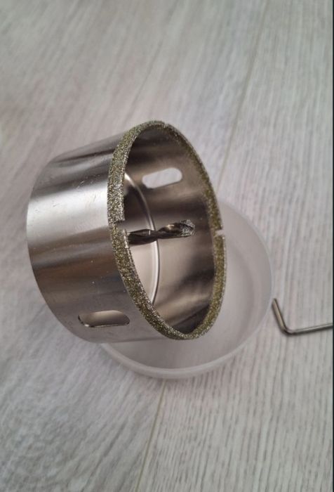 Burghiu diamantat 80mm cu pilot pentru placă porțelan sticlă marmură ceramică