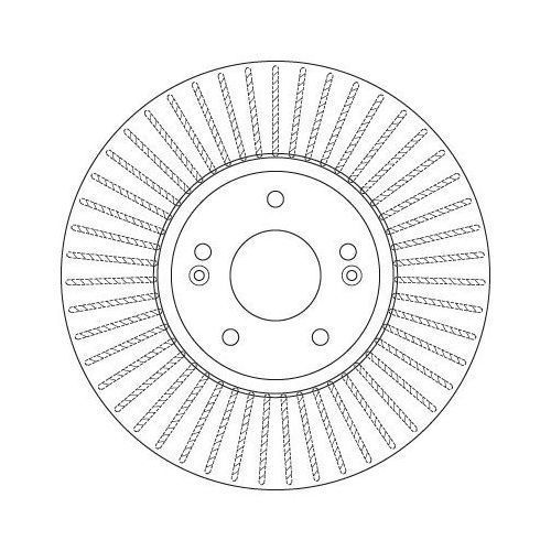 Set discuri frana fata TRW, Hyundai Santa Fe II (Cm), 10.05-03.15, Fata; puntea fata