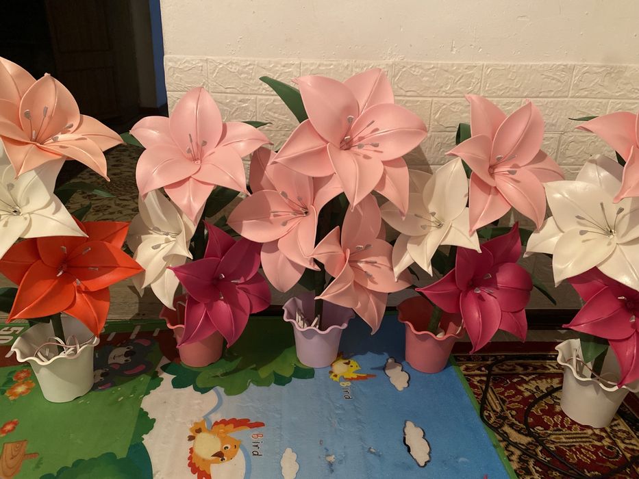 Цветы из изолона