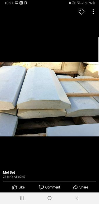 Capace de gard/ palarii / coama gard / piatra decorativa