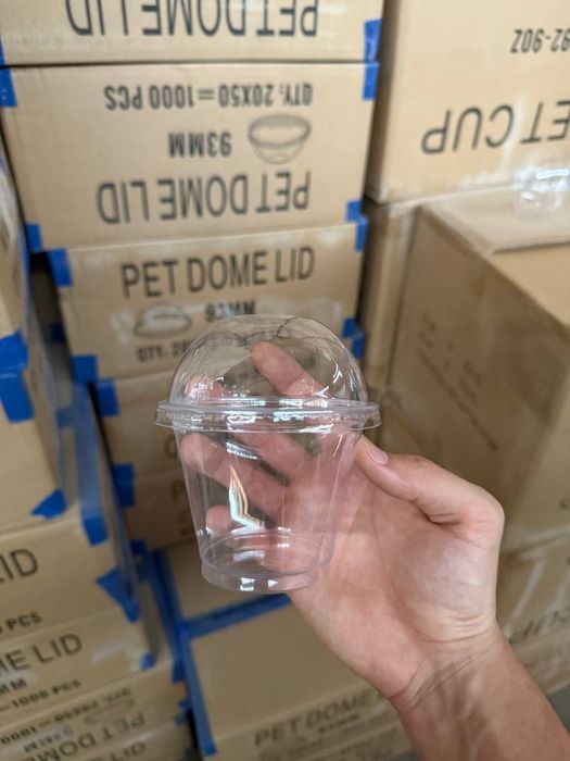 Стакан - Шейкер с купольной крышкой без отверстия