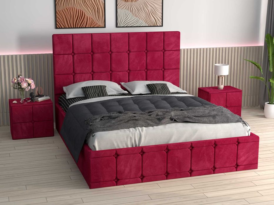 Pat tapițat Elias, toate dimensiunille disponibile si toate culorile