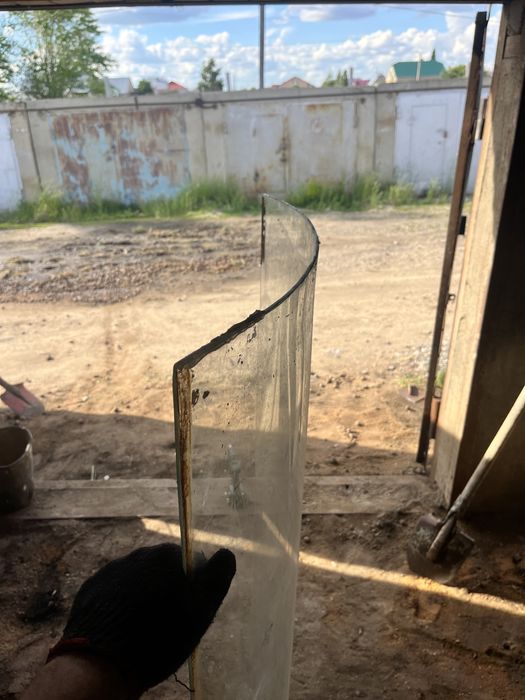 Стекло на хододильник овальное