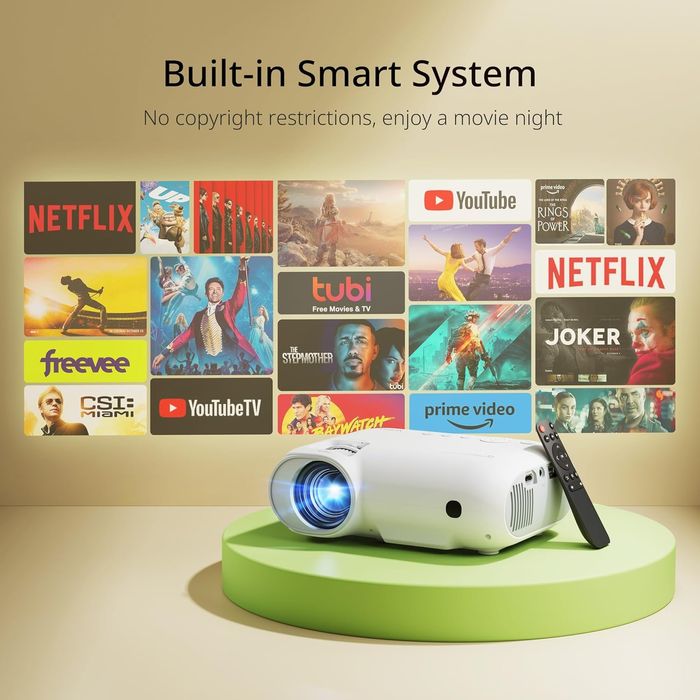 4K WiFi6 YOTON Y9 смарт видео проектор за домашно кино