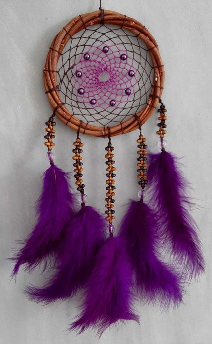 Ловец снов «Цветная Ива», фиолетовый/ для интерьера