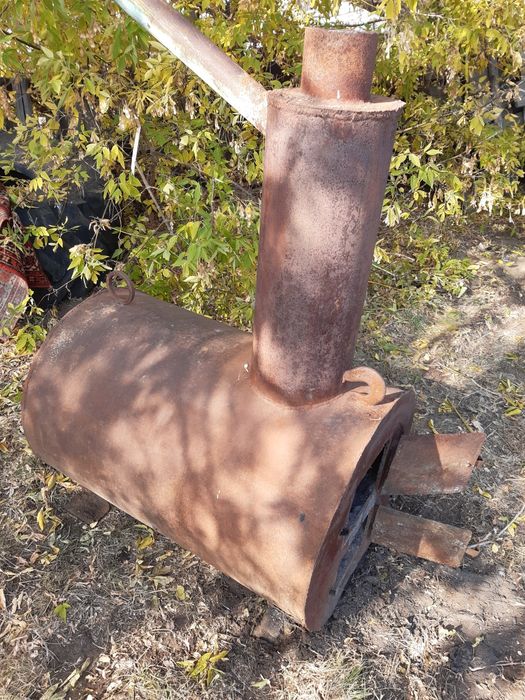 Котел печь буржуйка бак из нержавейки