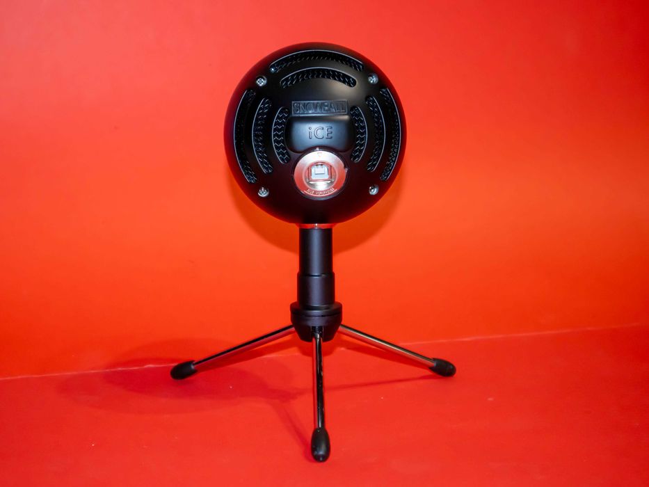 Logitech Blue Snowball Ice черен кондензаторен микрофон USB перфектен