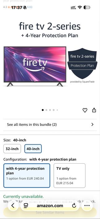 Smart телевизор 42inch