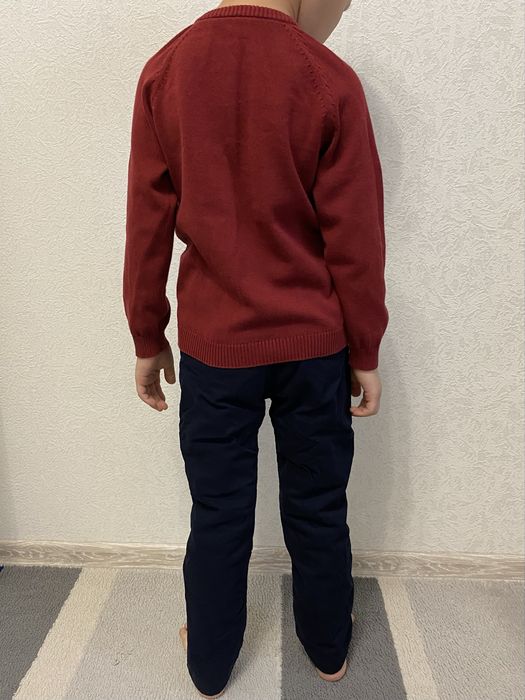 Утепленные брюки для мальчика размер 104-110