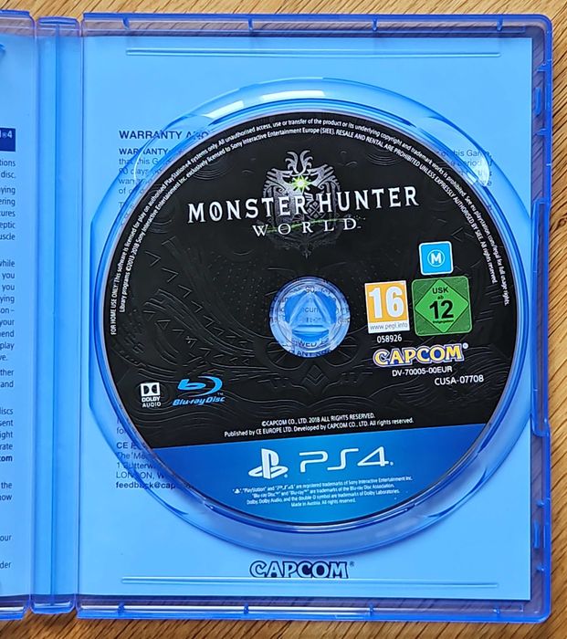Monster Hunter World PS4 Playstation 4 Плейстейшън 5 PS PS5 диск игра
