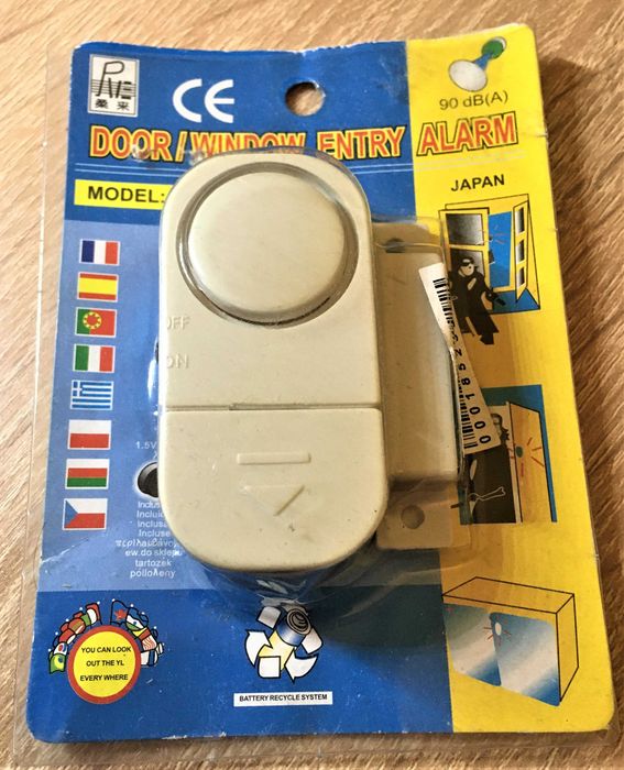 alarma usa, geam cu senzor magnetic, set de 2 bucati