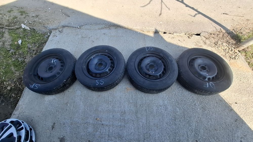 Jante tablă R15 ET40 cu anvp 185/65 R15 Bridgestone