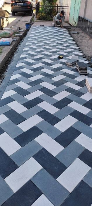 Тротуарные плитки, брусчатки