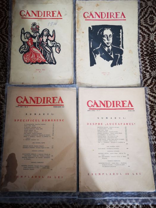 Revista Gandirea interbelic 12 exemplare
