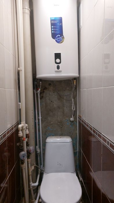 Установка  водонагреватель