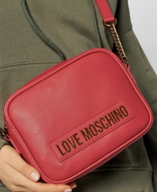 Червена чанта LOVE MOSCHINO
