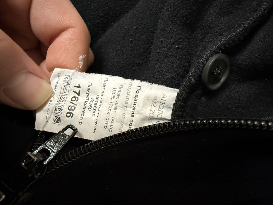 Мъжки черен полар