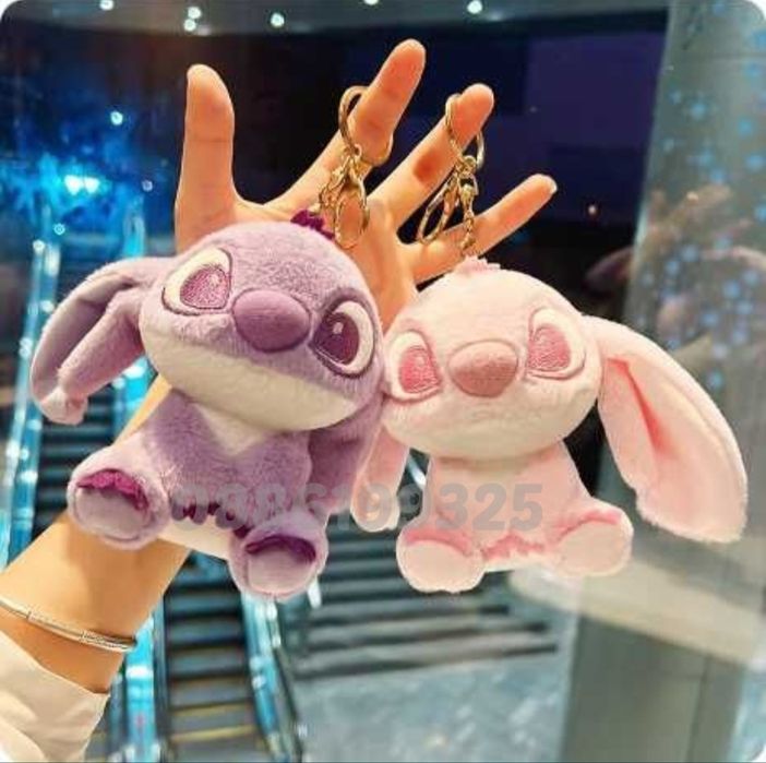 Плюшена играчка Ключодържател Лило и Стич Stitch, Мек ключодържател