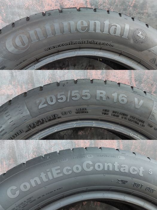 1брой лятна гума 205/55/16 Continental Eco Contact 5
dot23