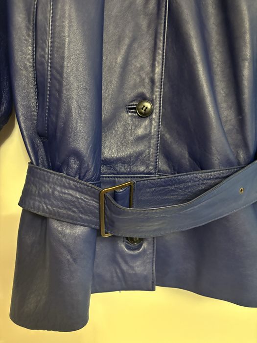 Haină damă din piele de oaie cu patru buzunare