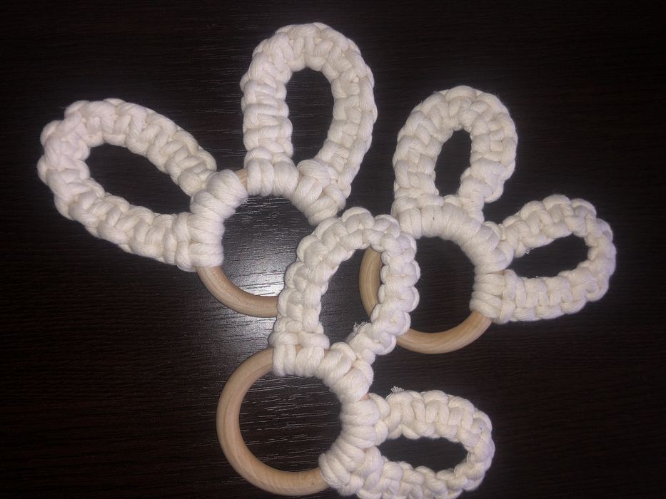 Jucarie bebelus HANDMADE macrame