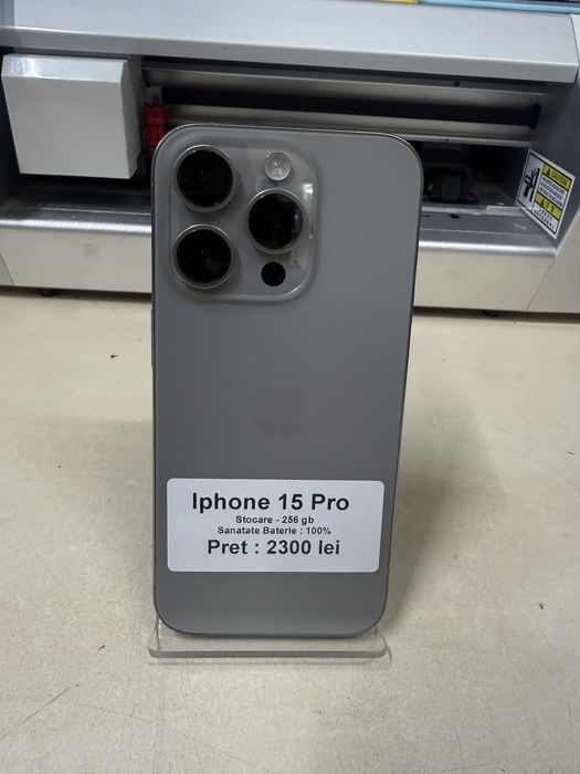 Iphone 15 pro / 256 gb / 100% baterie / garantie
