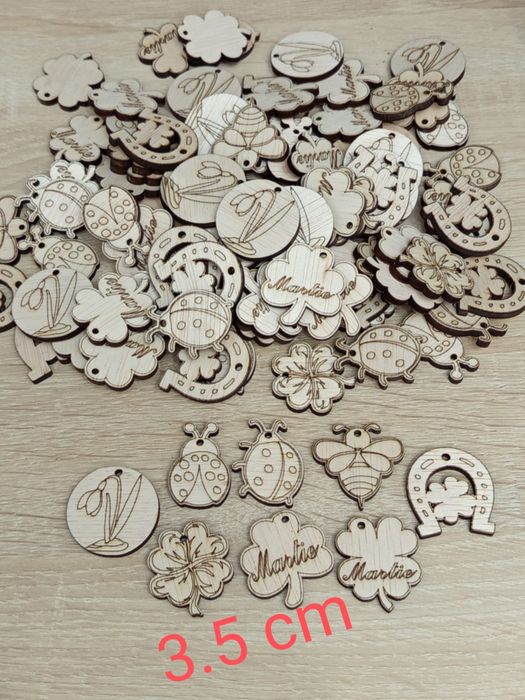 Blankuri pentru martisoare, lemn, gravate laser, blank aranjament