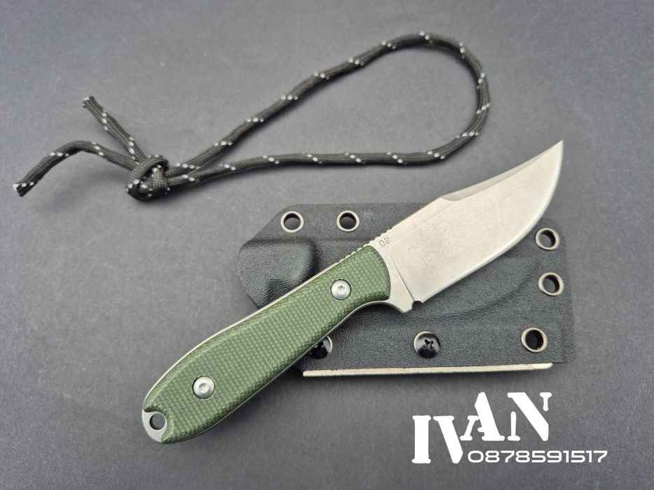Тактически нож стомана D2 дръжка G10 кания KYDEX