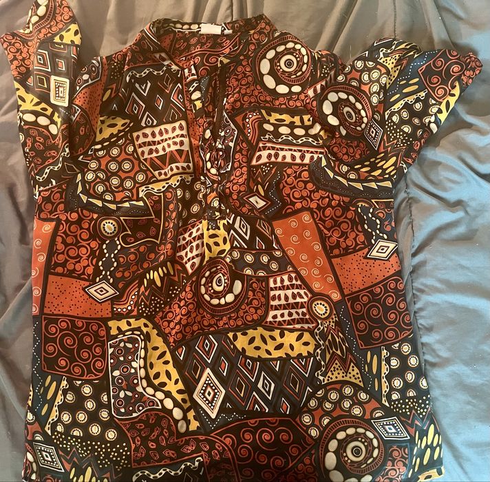 Афро риза рядък модел