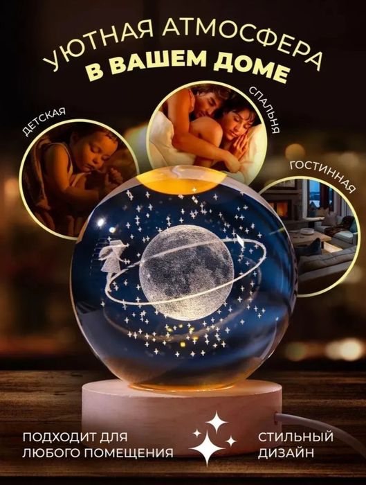 Ночник светильник шар