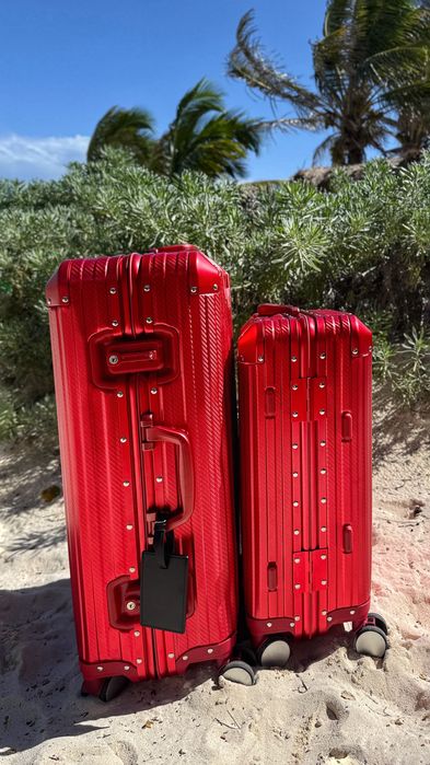 Troller Valiza calatorie aluminiu MVST Select - gen RIMOWA rosie rosu