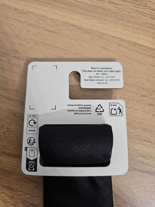 Cravata Next pe Negru Matase