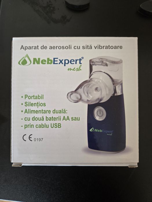 Aparat aerosoli portabil NebExpert Mesh – Nou/Sigilat, cu bon fiscal