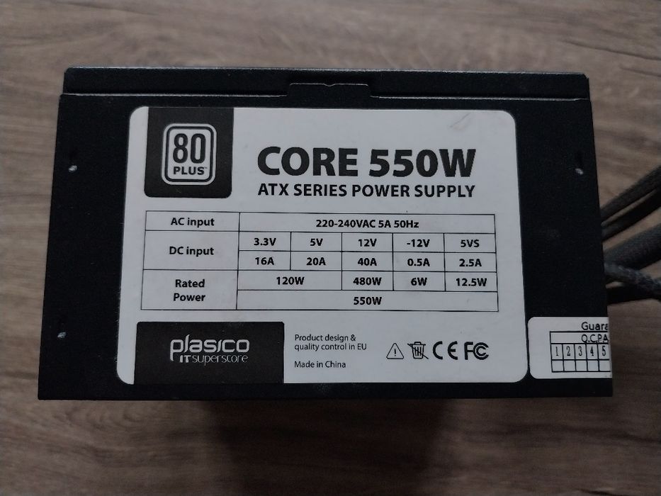 Захранване 550w от пласико