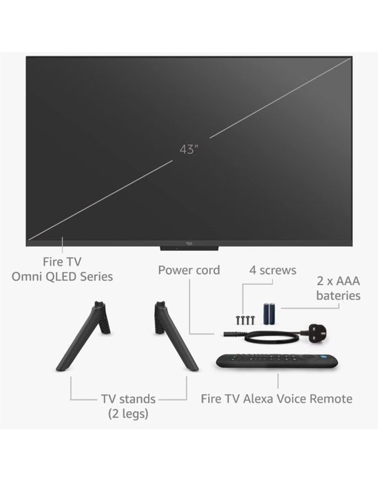Plasma  Amazon Fire TV 43-inch Omni QLED seria 4K