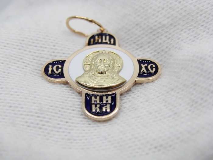 Pandantiv Aur 14K Cruce Cruciulita Aur Ortodoxa Ortodox