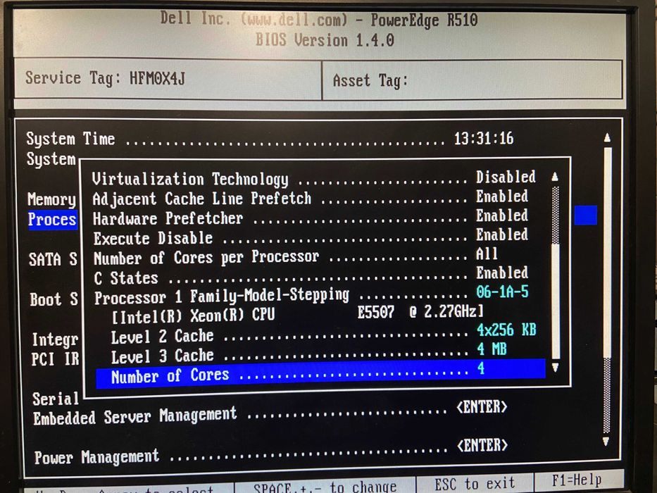 Сървър Dell R510 Xeon E5507, 32GB RAM, PERC H700, 8 x 3.5", 2x 1100W
