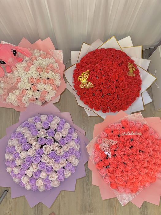 Super Ofertă! Buchet 101 Trandafiri Săpun 200 Lei / Livrare Toată Țara