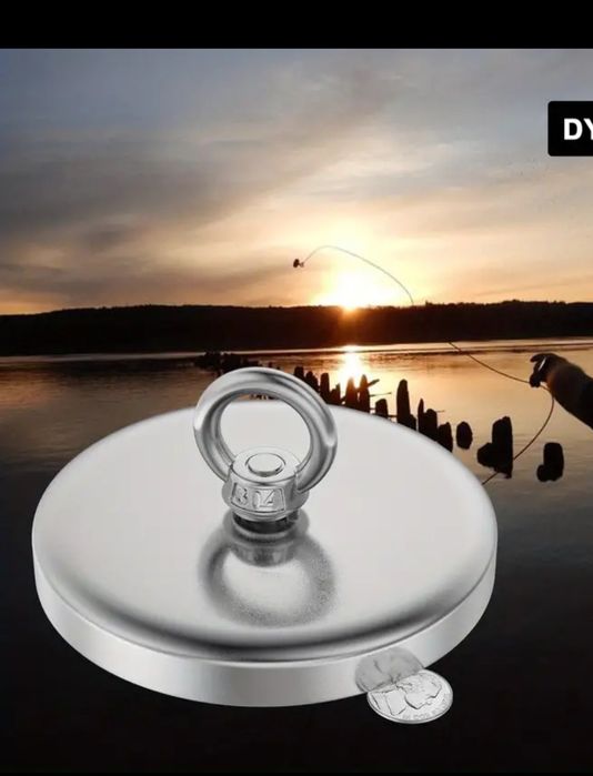 Magnet fishing D90,120,136mm cu forta de 340kg