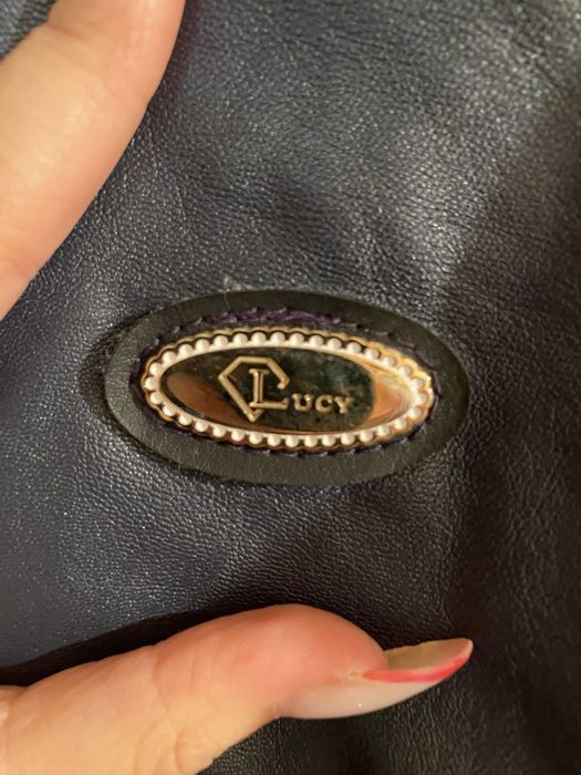 Дамски син кожен елек Licy