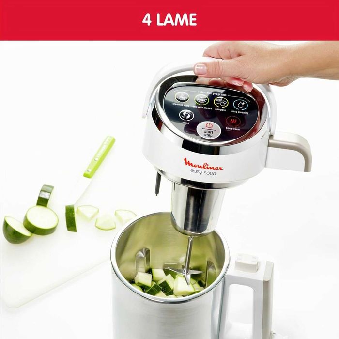 Blender cu gătire Moulinex Easy Soup Silver LM841110