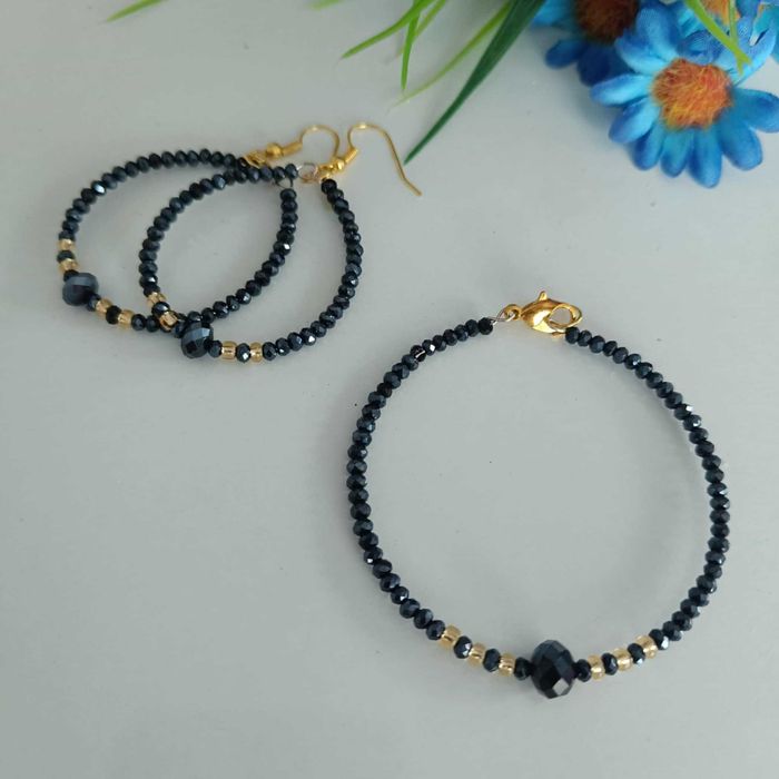 Комплект гривна и обеци