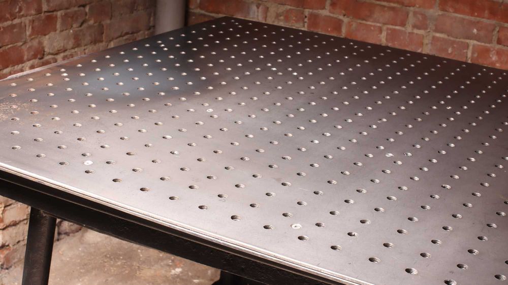 Masă de sudură modulară 125x123 cm blat 10mm