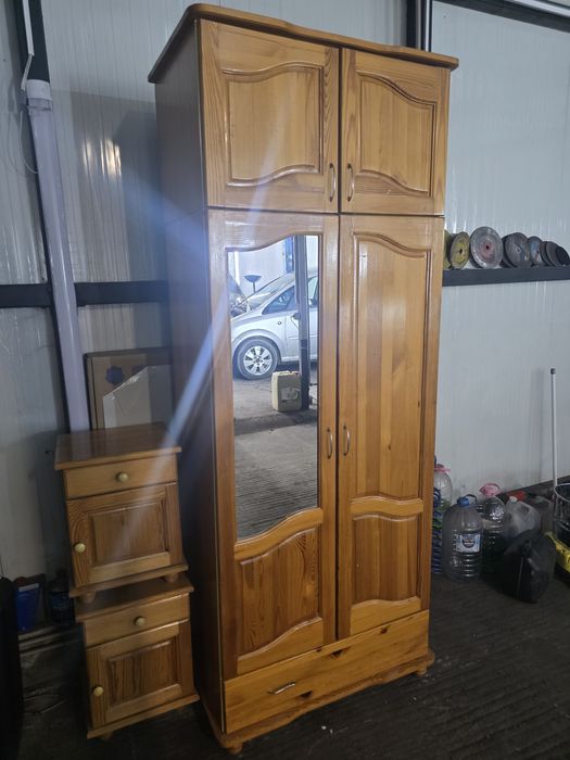 Гардероб + 2бр нощни шкафчета