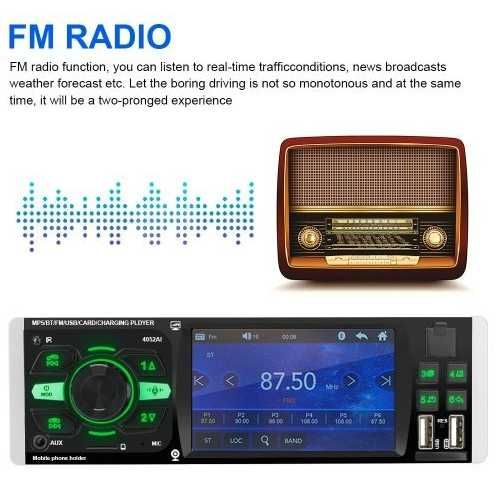 MP5 Авто плеър с 4,1″ дисплей Bluetooth MP3 слот за карта памет