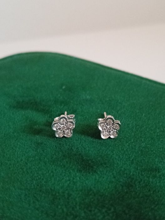 Cercei din aur 18Kt cu diamante