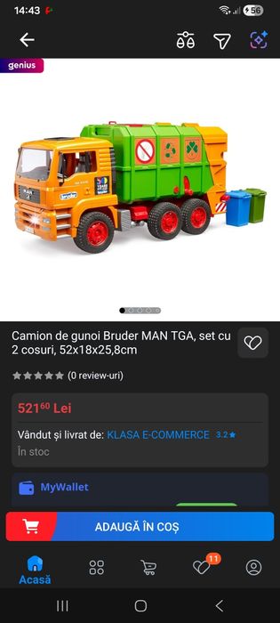 Bruder mașina de gunoi