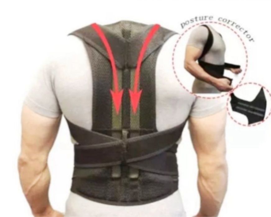 Корректор для осанки, серого цвета