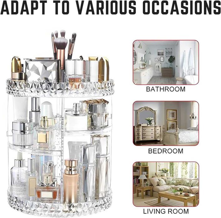 Въртящ се органайзер за грим